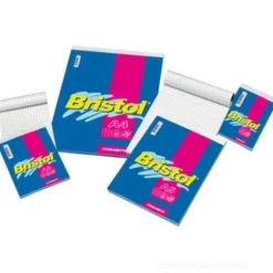 Confezione 10 blocco note a quadretti 5 mm formato A6 Bristol