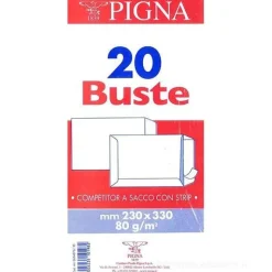 Confezione 20 buste a sacco con strip