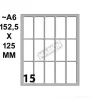 Confezione 10 buste da 10 fogli A6 etichette 46x20mm bianche