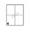 Confezione 10 buste da 10 fogli formato A6 etichette autoadesive 70x56mm carta bianca Markin
