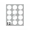 Confezione 10 buste da 10 fogli formato A6 etichette autoadesive 34mm carta bianca Markin