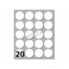 Confezione 10 buste da 10 fogli formato A6 etichette autoadesive 27mm carta bianca Markin