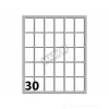 Confezione 10 buste da 10 fogli formato A6 etichette autoadesive 27x17mm carta bianca Markin