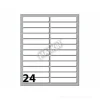 Confezione 10 buste da 10 fogli formato A6 etichette autoadesive 56x10mm carta bianca Markin