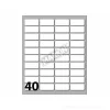 Confezione 10 buste da 10 fogli formato A6 etichette autoadesive 28x12mm carta bianca Markin