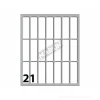 Confezione 10 buste da 10 fogli formato A6 etichette autoadesive 46x14mm carta bianca Markin