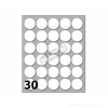 Confezione 10 buste da 10 fogli formato A6 etichette autoadesive 22mm carta bianca Markin