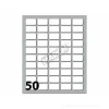 Confezione 10 buste da 10 fogli formato A6 etichette autoadesive 20x12mm carta bianca Markin