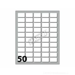 Confezione 10 buste da 10 fogli formato A6 etichette autoadesive 20x12mm carta bianca Markin