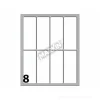 Confezione 10 buste da 10 fogli formato A6 etichette autoadesive 70x27mm carta bianca Markin
