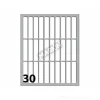 Confezione 10 buste da 10 fogli formato A6 etichette autoadesive 46x10mm carta bianca Markin