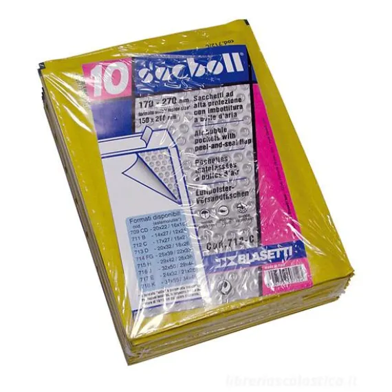 Confezione 10 buste imbottite Sacboll colore avana