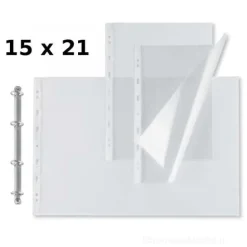 Confezione 25 buste opache Atla 100 foratura universale cm 15x21