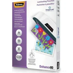 Confezione 100 buste per plastificatrice finitura lucida formato A4 160 micron
