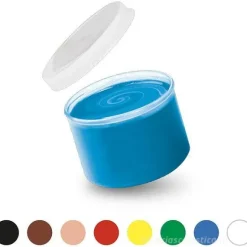 Confezione 8 colori a tempera lavabili per dita Baby 2+