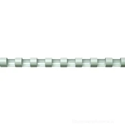 Confezione 100 dorsi plastici 6 mm bianco
