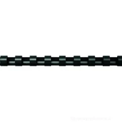 Confezione 100 dorsi plastici 10 mm nero