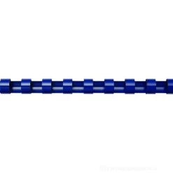 Confezione 100 dorsi plastici 6 mm blu