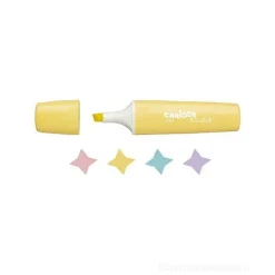 Confezione 4 evidenziatori con punta a scalpello Memolight Pastel