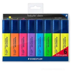 Confezione 8 evidenziatori Textsurfer Classic (colori assortiti)