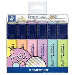 Confezione 6 evidenziatori Textsurfer Classic Pastel