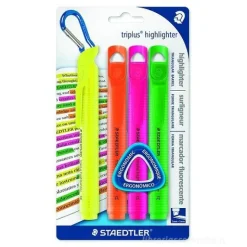 Confezione 4 evidenziatori Triplus Highlighter (colori assortiti)