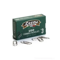 Confezione 100 fermagli nichelati n 3