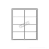 Confezione 10 fogli da 8 etichette autoadesive 56x34mm carta bianca Markin