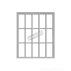 Confezione 10 fogli da 15 etichette autoadesive 46x20mm carta bianca Markin