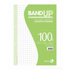 Confezione 40 fogli ricambio rinforzati A4 BandUp 100 grammi a quadretti 10 mm