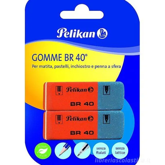 Confezione 2 gomme a scalpello per cancellare BR 40