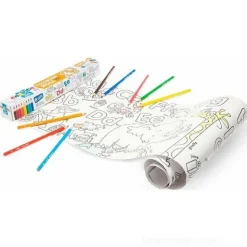 Confezione 8 matite colorate Coloring Roll ABC