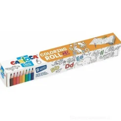 Confezione 8 matite colorate Coloring Roll ABC