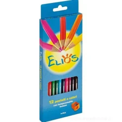Confezione 18 matite colorate Elios con temperamatite