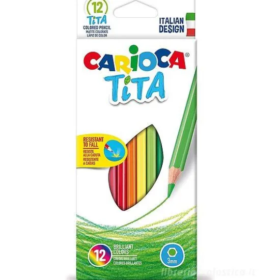 Confezione 12 matite colorate Tita