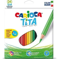 Confezione 24 matite colorate Tita