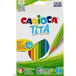 Confezione 18 matite colorate Tita