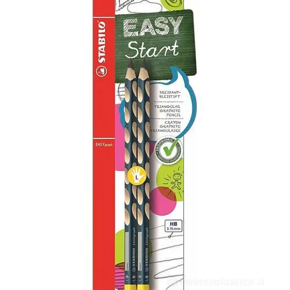 Confezione 2 matite per mancini EasyGraph HB