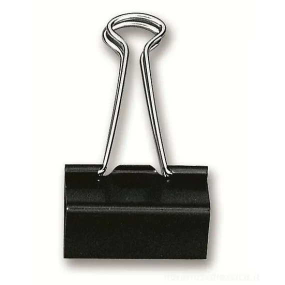 Confezione 12 mollette fermacarte 19 mm