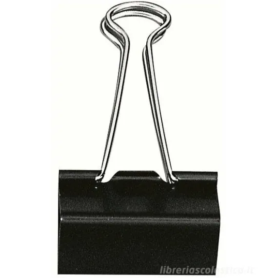 Confezione 12 mollette fermacarte 51 mm