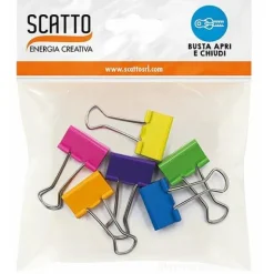 Confezione 6 mollette in acciaio 2,5 cm