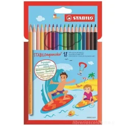 Confezione 18 pastelli acquerellabili Aquacolor