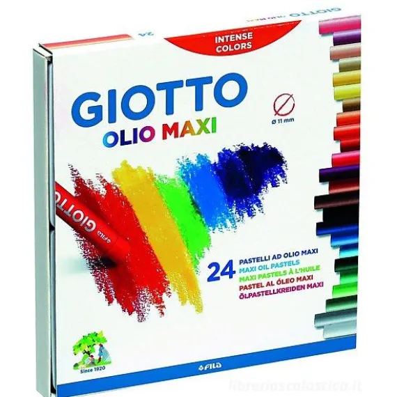 Confezione 24 pastelli ad olio Giotto Olio Maxi