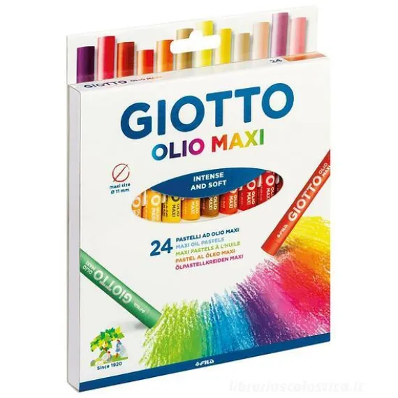 Confezione 24 pastelli ad olio maxi Giotto