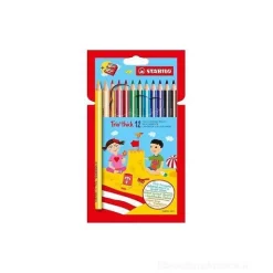 Confezione 12 pastelli a sezione triangolare Trio Maxi