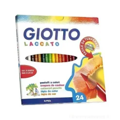 Confezione 24 pastelli Giotto Laccato