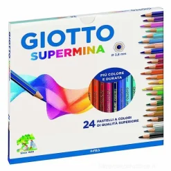 Confezione 24 pastelli Giotto Supermina