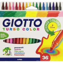 Confezione 36 pennarelli a punta fine Turbo Color