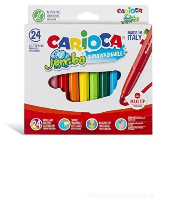 Confezione 24 pennarelli Jumbo punta maxi