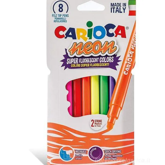 Confezione 8 pennarelli Neon